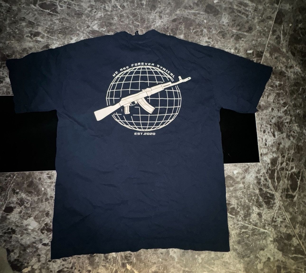 Other Synical Global Tee Shirt Blue Men’s Large Size US L / EU 52-54 / 3 - 2 Thumbnail