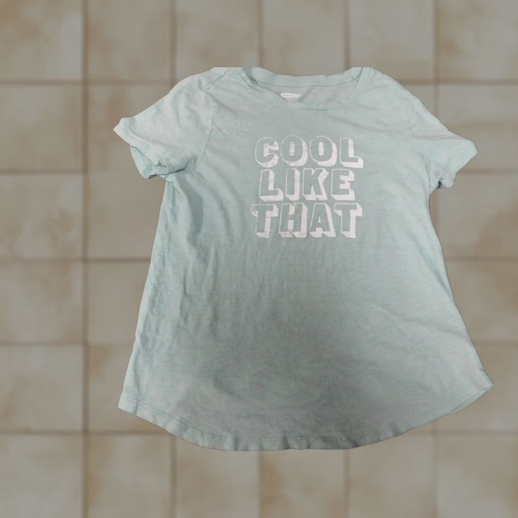 Old Navy Old Navy Womens Shirt S Green Crew Neck Short Sleeve Logo Basic T-Shirt Casual Cotton 100% Vintage No Size S / US 4 / IT 40 - 1 Thumbnail
