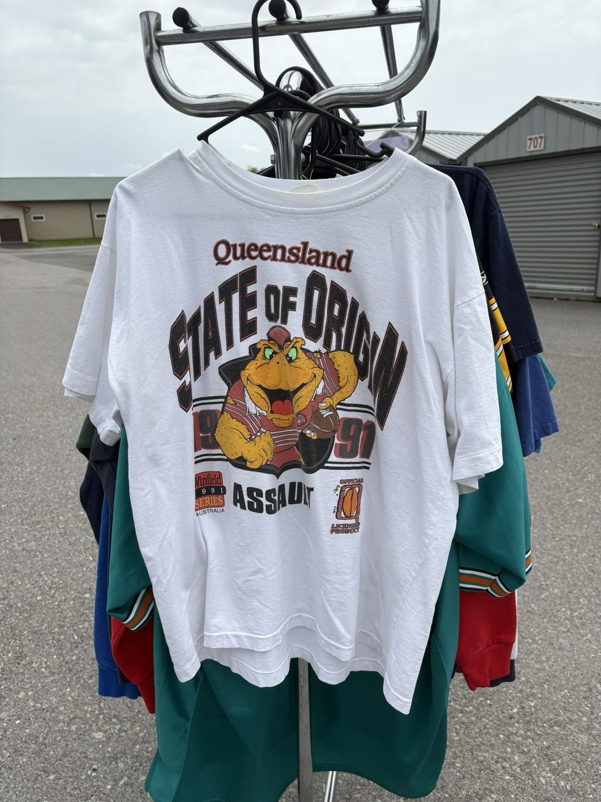 Man Made In Australia × Vintage 1991 Rugby Australian Football League T-Shirt Size US XL / EU 56 / 4 - 1 Thumbnail