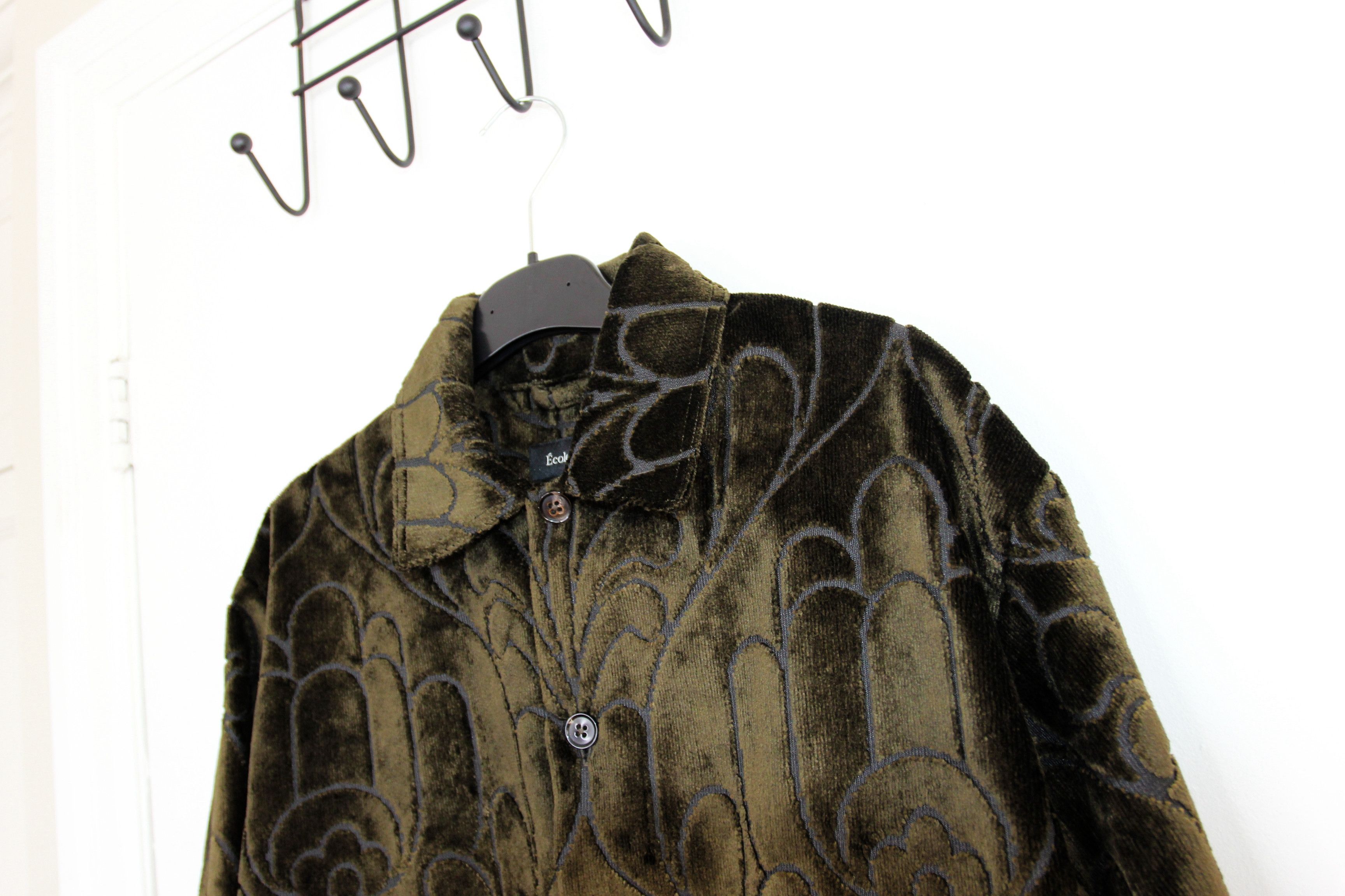 Other BNWT AW24 ECOLE DE PENSEE VELVET JACQUARD OVERSHIRT S Size US S / EU 44-46 / 1 - 4 Thumbnail