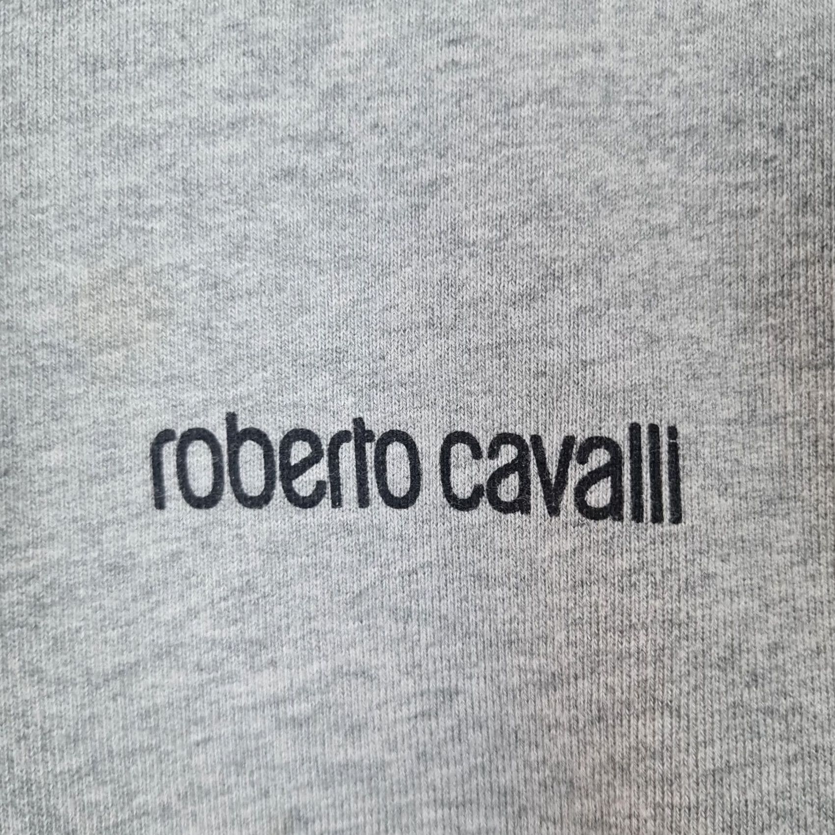 Roberto Cavalli Roberto Cavalli Hoodie Mens Large Gray Snake Graphic Studded Sweatshirt Designer Size US L / EU 52-54 / 3 - 7 Thumbnail