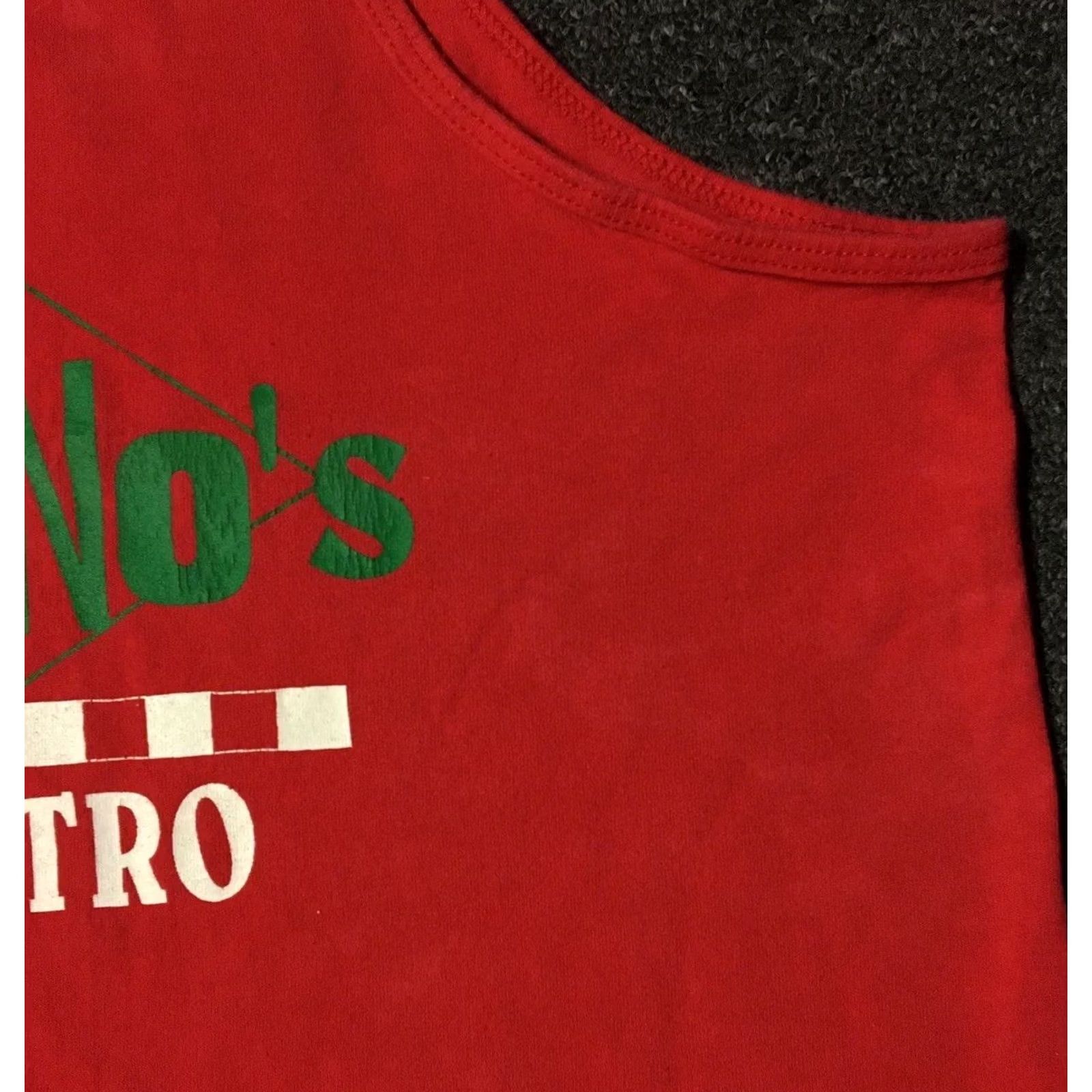 Vintage VINTAGE Oreganos Pizza Tank Top T-Shirt Men L Red 80s 90s Grunge USA USA San Antonio? Size US L / EU 52-54 / 3 - 6 Thumbnail