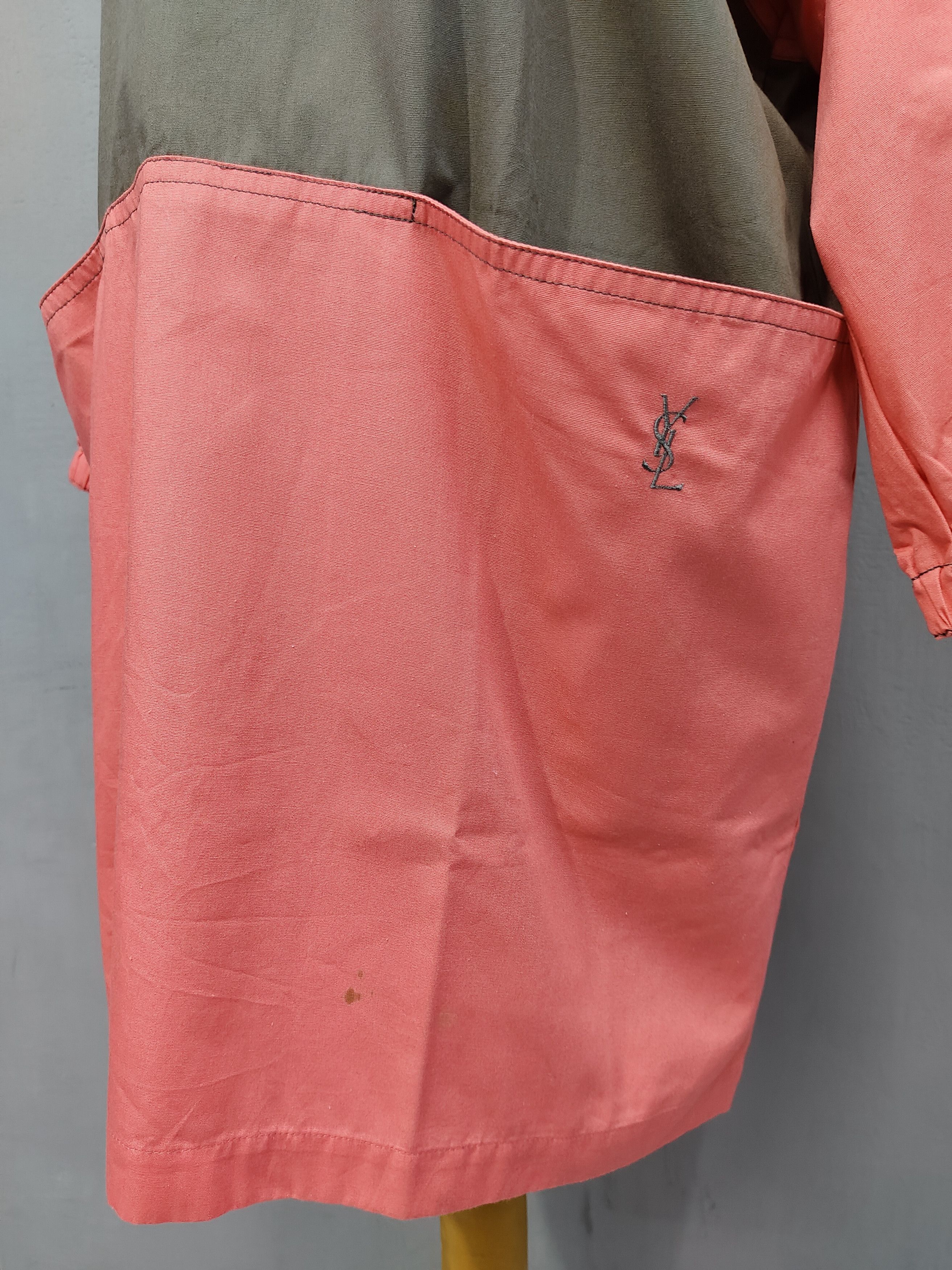 Yves Saint Laurent 80s YSL- Tabliers Archive Oversized Smock Utility Silhouette Size L / US 10 / IT 46 - 4 Thumbnail