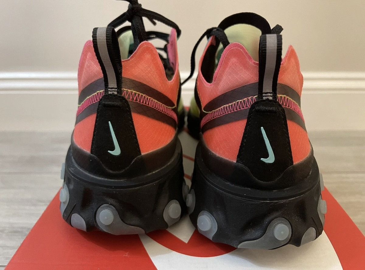 Nike Nike React Element 87 Hyper Fusion Green Pink Black Sz 12 Size US 12 / EU 45 - 8 Thumbnail