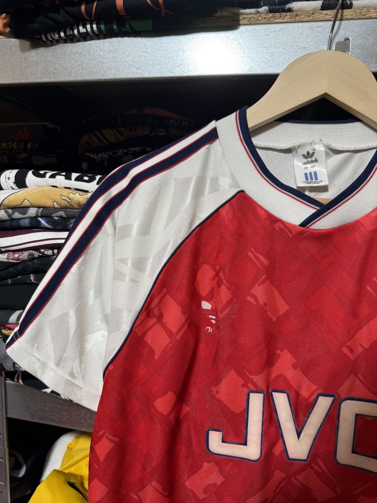 Adidas Vintage Adidas Arsenal 1990 1991 1992 Home Soccer Jersey Size US L / EU 52-54 / 3 - 3 Thumbnail