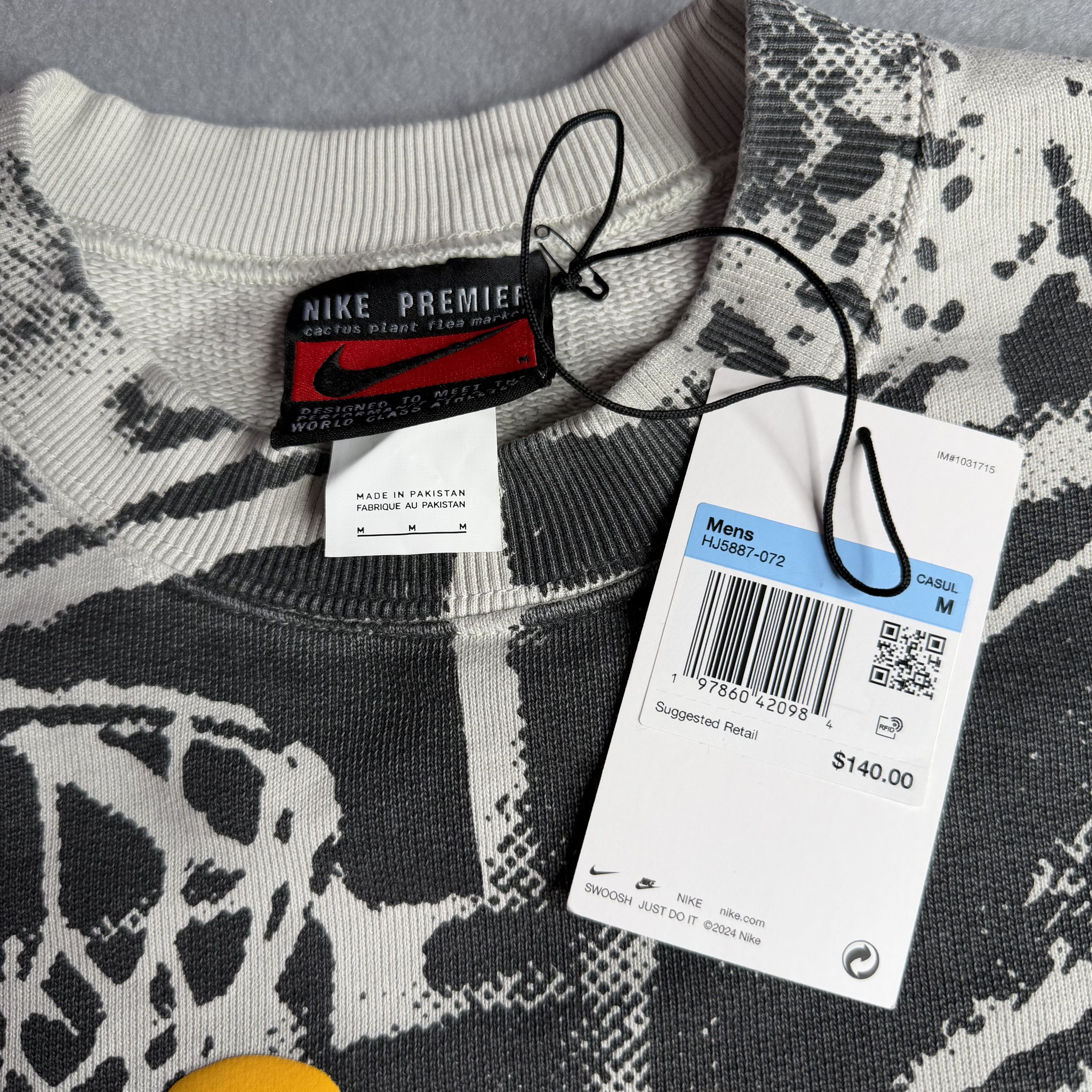 Cactus Plant Flea Market × Nike NWT Nike x Cactus Plant Flea Market (CPFM) Hoop Crewneck Size US M / EU 48-50 / 2 - 5 Thumbnail