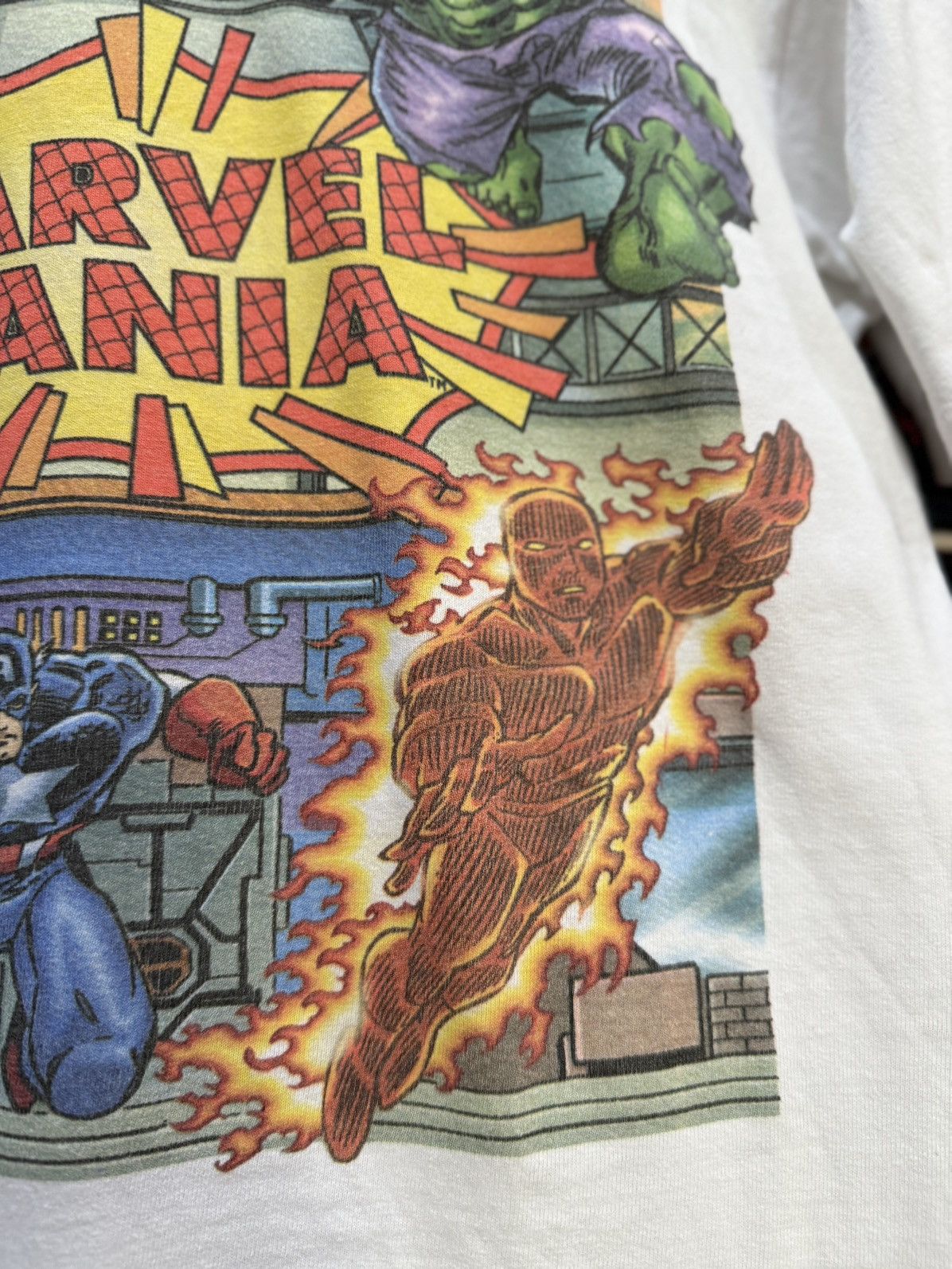 Marvel Comics Thrashed Vintage 90s Marvel Mania Universal Studios Tee Size US M / EU 48-50 / 2 - 3 Thumbnail