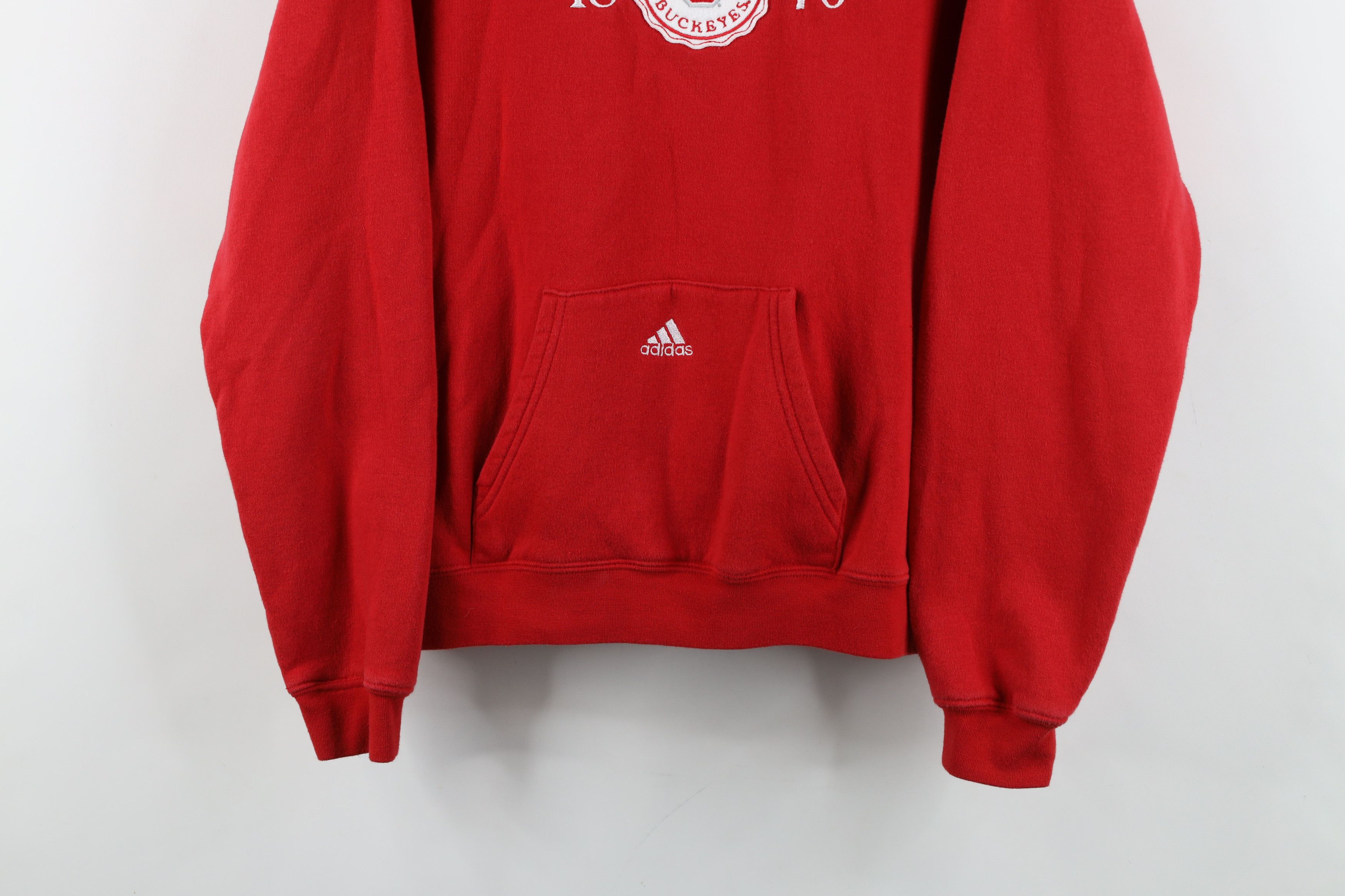 Adidas Vintage Adidas Spell Ohio State University Hoodie Sweatshirt Size L / US 10 / IT 46 - 3 Thumbnail