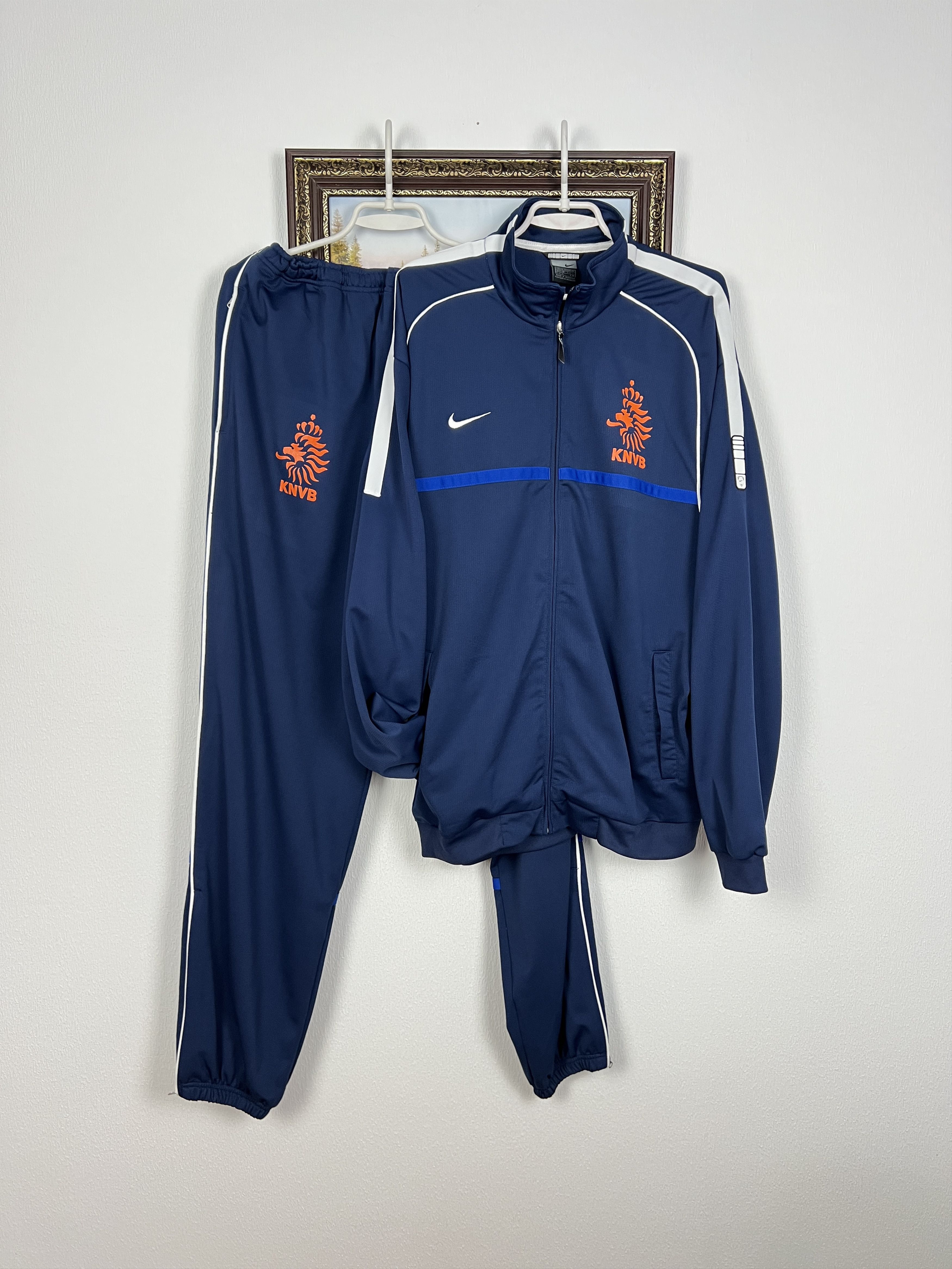 Nike Vintage Nike Netherlands Holland Football Suit Soccer Set Size US XL / EU 56 / 4 - 1 Thumbnail