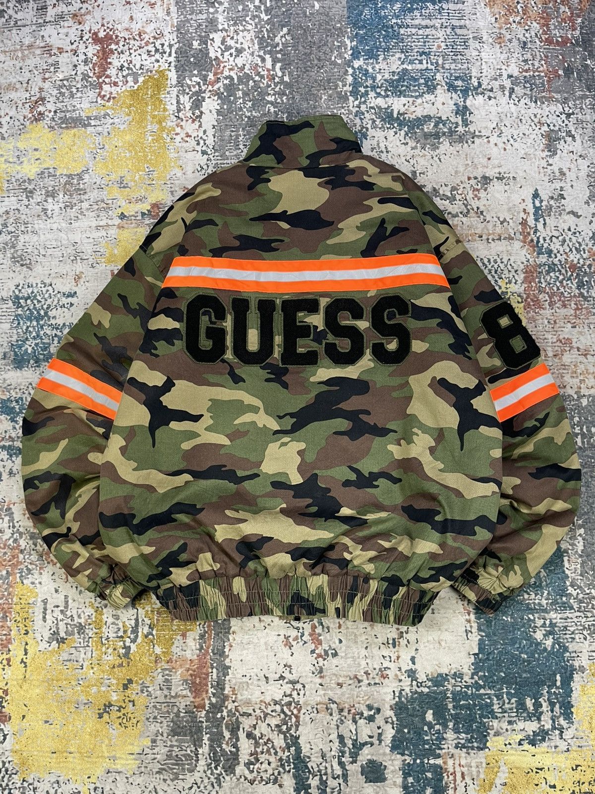 Guess Guess Camouflage Back Hit Caster Reflective Jacket Size US M / EU 48-50 / 2 - 1 Thumbnail