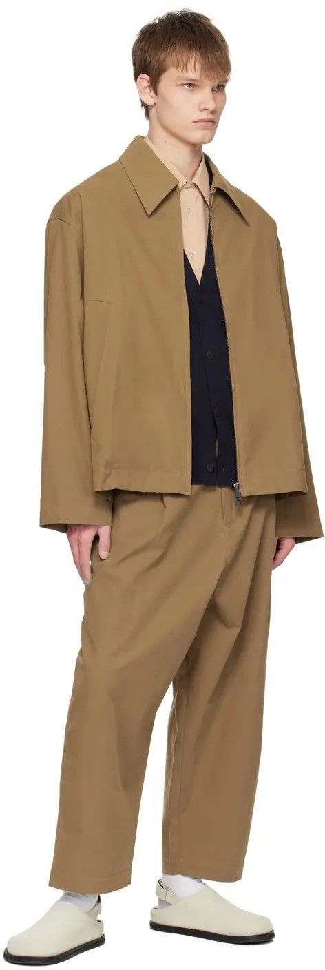 Studio Nicholson o1mle1024 Volume Pleat Pants in Soil Size US 32 / EU 48 - 5 Thumbnail