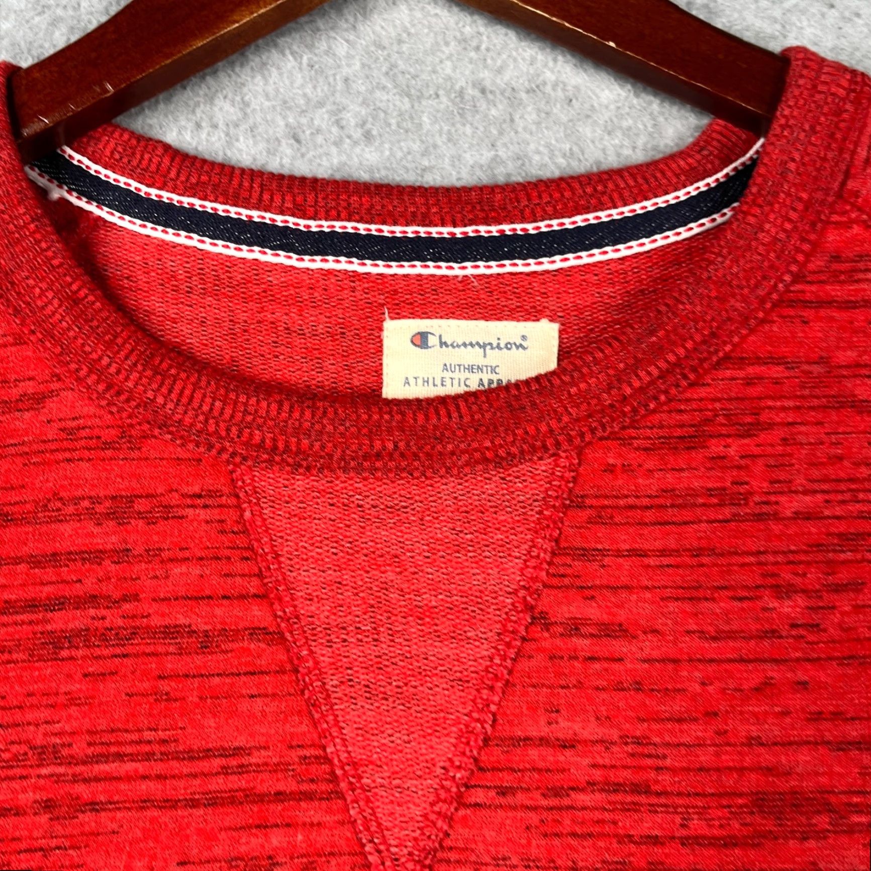 Champion Champion Sweatshirt Pullover XL Men Red Heather Crew Neck Logo All Seasons Winter Mens Size US XL / EU 56 / 4 - 4 Thumbnail
