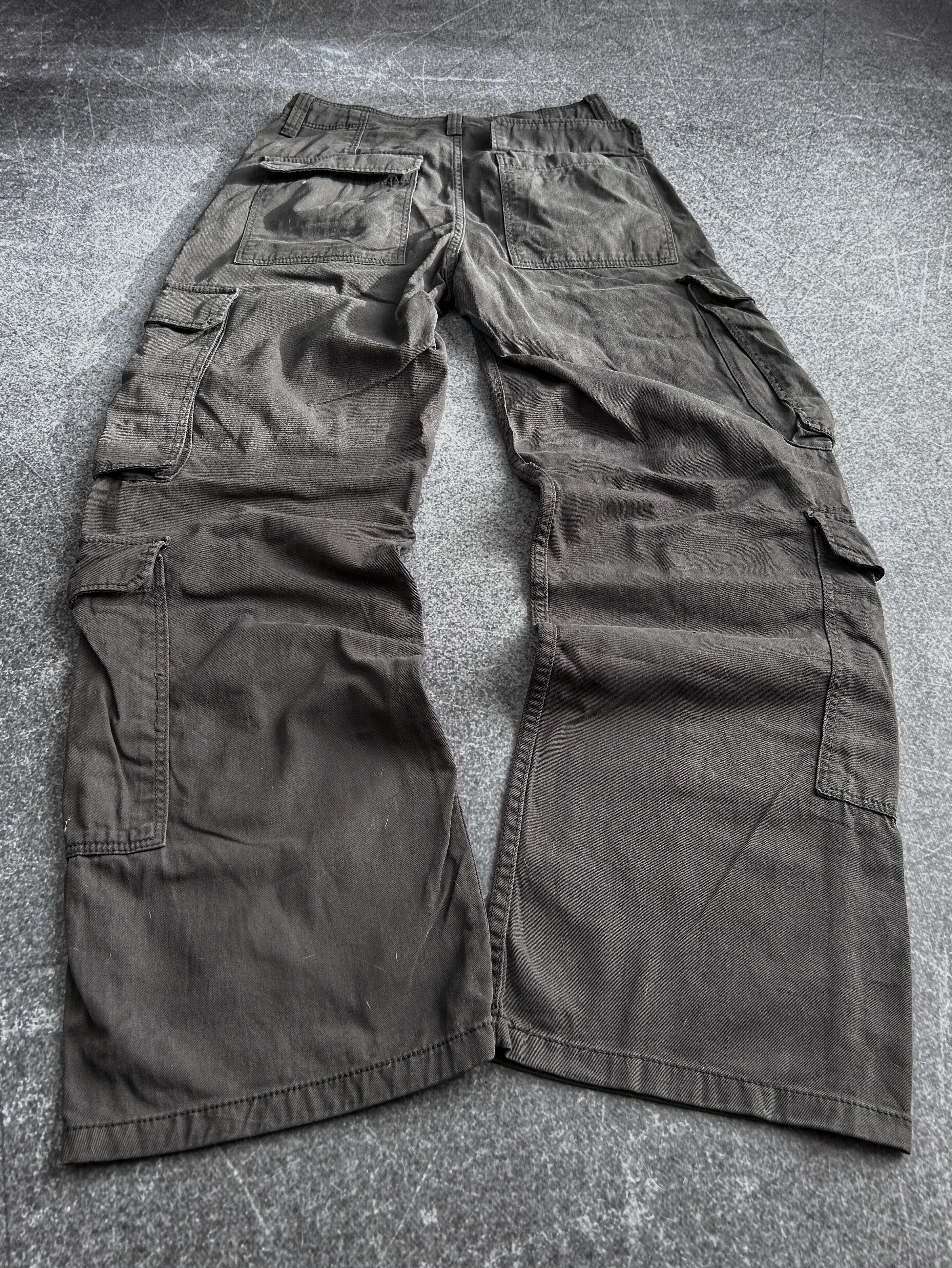 Vintage RARE RICK OWENS RAF SIMONS STYLE CARGO FADED JEANS 90S Size US 30 / EU 46 - 4 Thumbnail