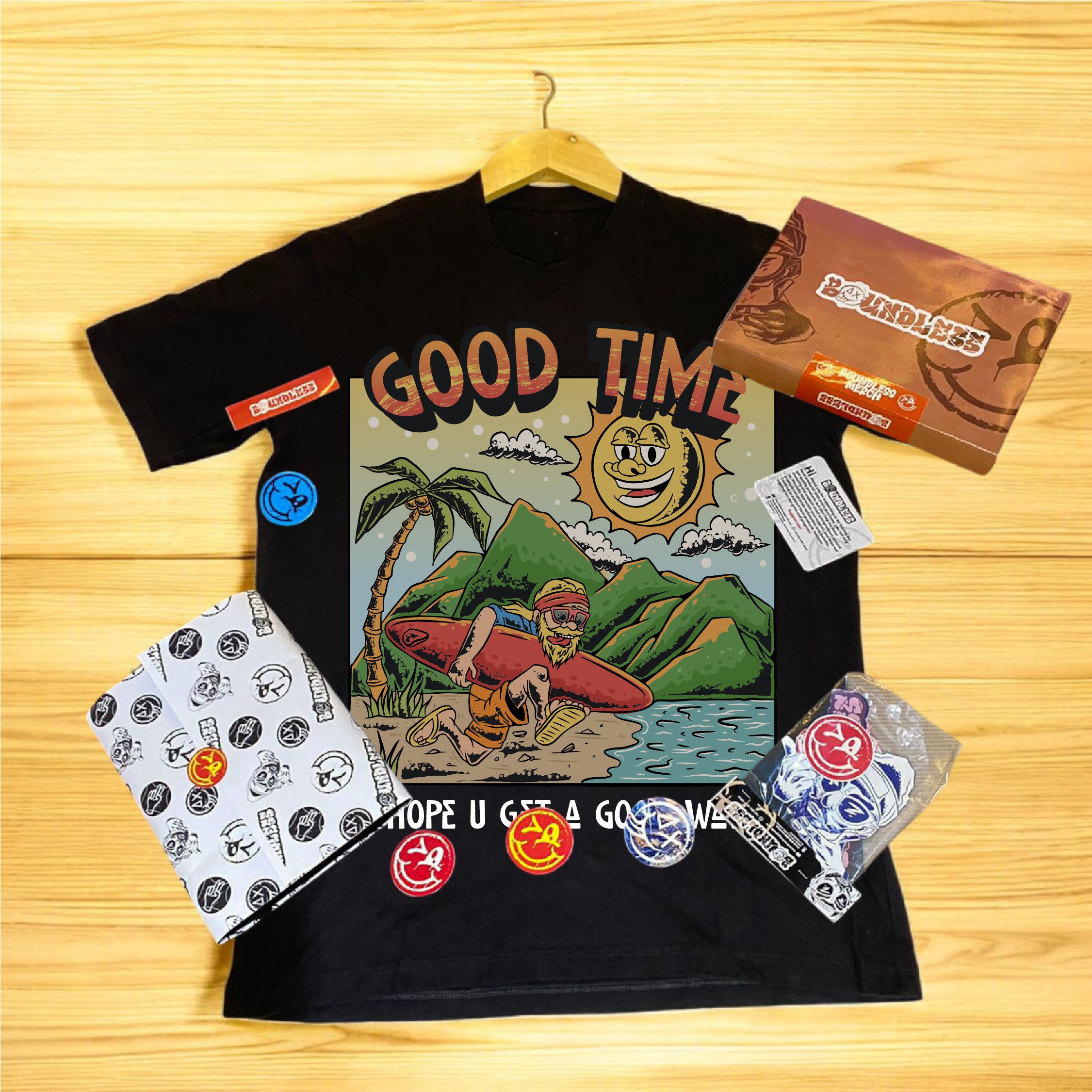 Local Authority Boundless T-shirt "Good Time" Size US L / EU 52-54 / 3 - 1 Thumbnail