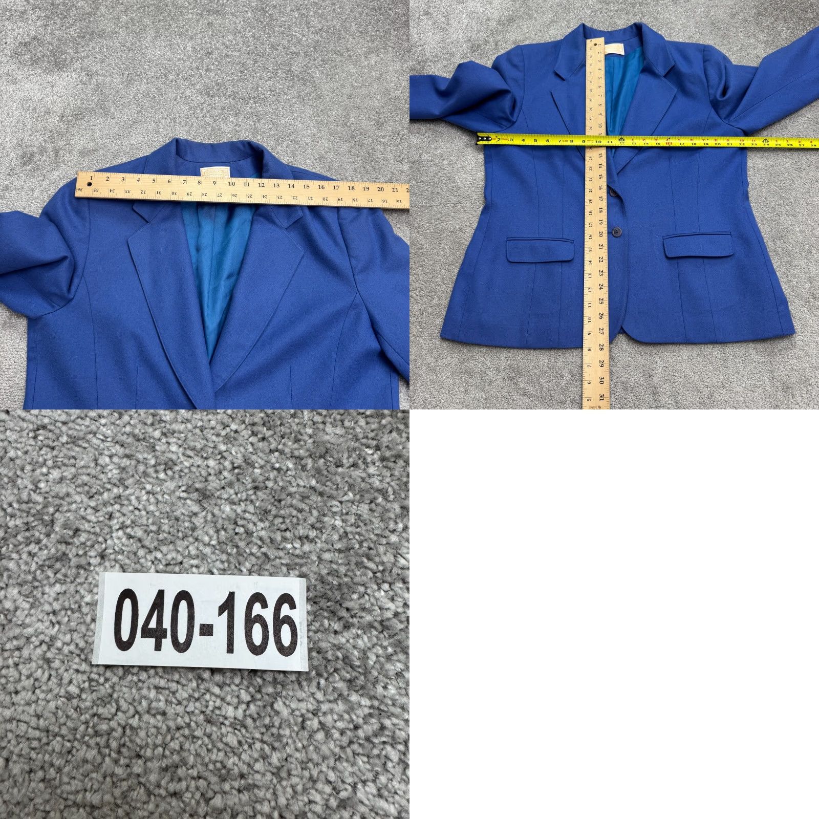 Pendleton VINTAGE Pendleton Blue Blazer Jacket Womens 18 Wool Virgin Wool Button-Front Classic Blazer Womens Size XXL / US 16-18 / IT 52-54 - 9 Thumbnail