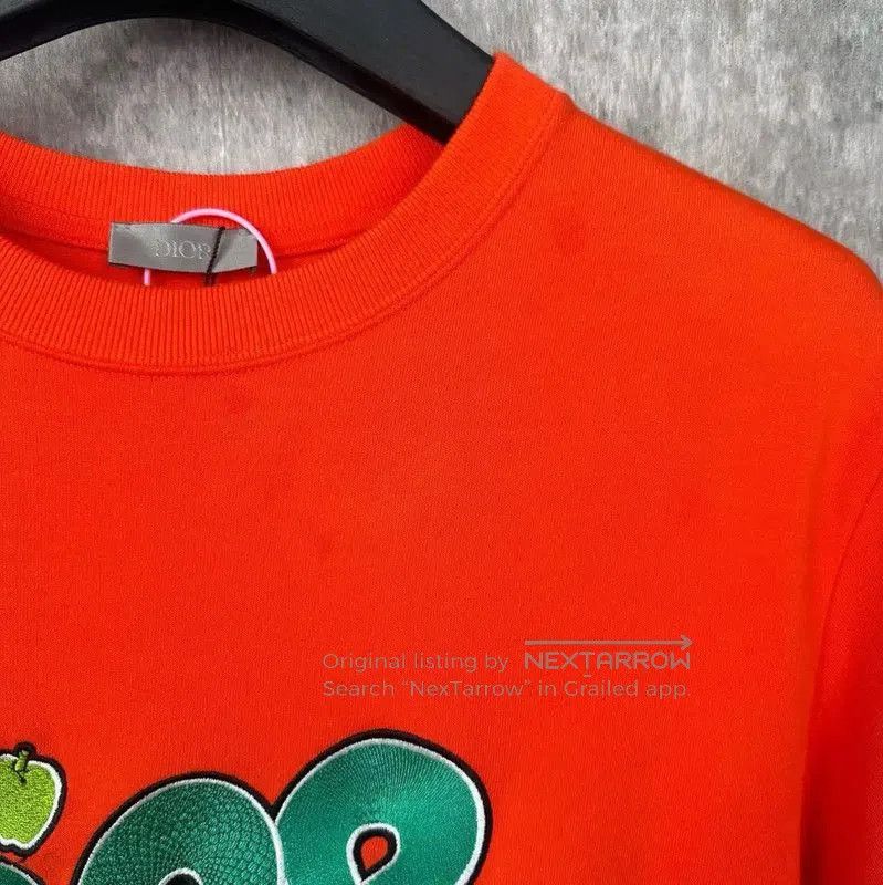 Dior Dior Orange Graphic Cotton T-Shirt for Men . Size US S / EU 44-46 / 1 - 4 Thumbnail