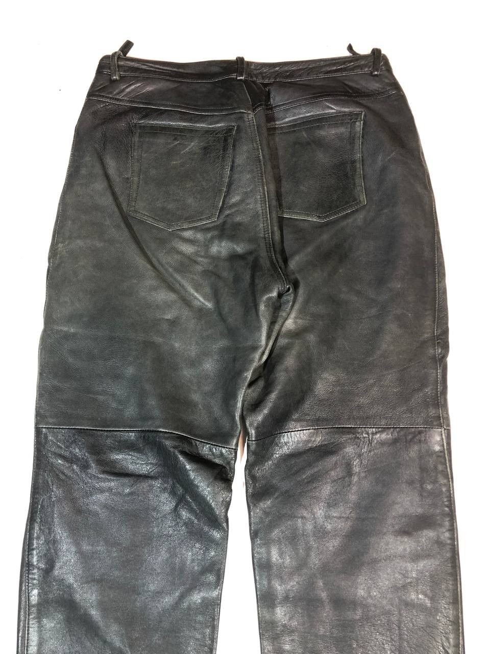 Vintage Racing Moto Biker Japanese Leather Pants Vintage Size US 36 / EU 52 - 7 Thumbnail