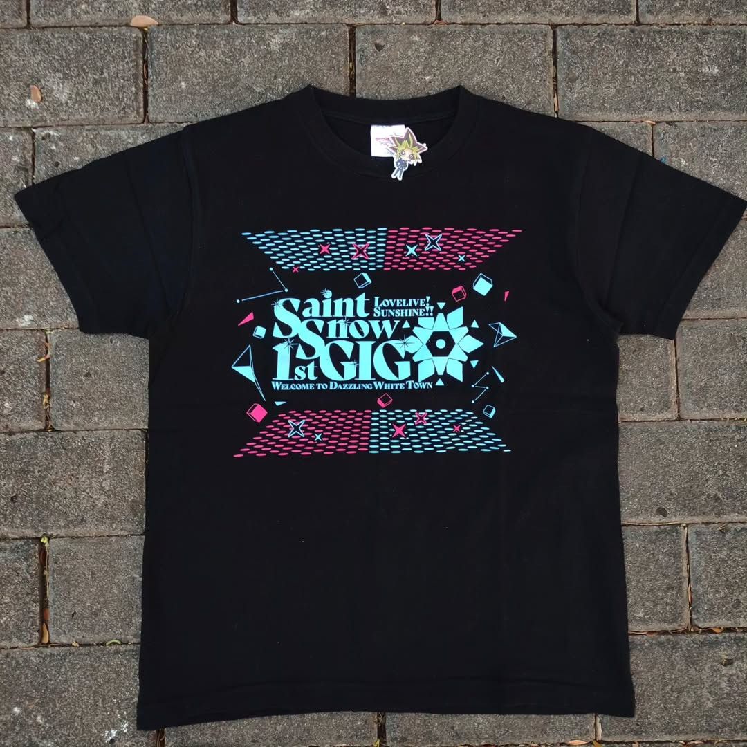 Anime LoveLive! Aqours Saint Snow 1st Gig 2020 Tee Size US M / EU 48-50 / 2 - 1 Thumbnail