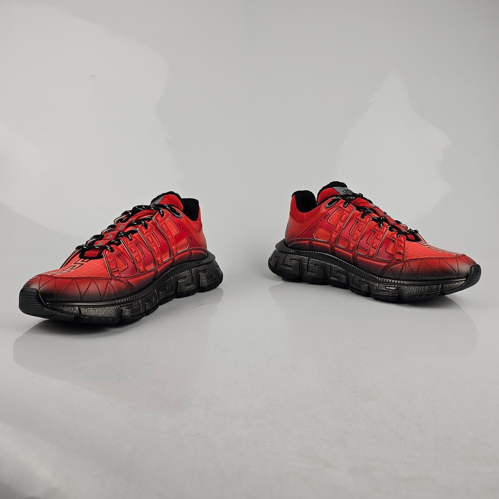 Versace Versace Trigreca Red Leather Low Top Sneakers New Size US 7 / EU 40 - 4 Thumbnail