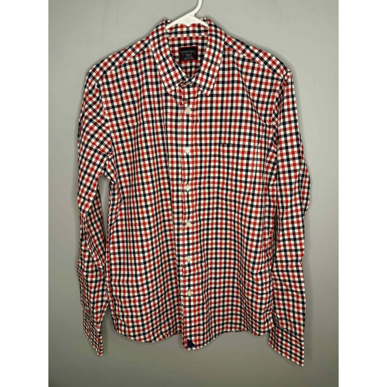 UNTUCKit UNTUCKit Gingham Check Cotton Slim Fit Button-Up Shirt M Size US M / EU 48-50 / 2 - 2 Thumbnail
