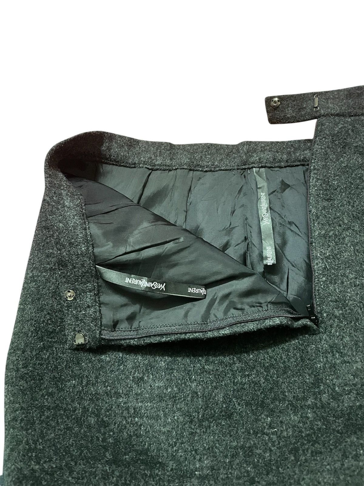 Vintage × Yves Saint Laurent Vintage Luxury YvesSaintLauren Wool Skirts Size 36" / US 14 / IT 50 - 3 Thumbnail