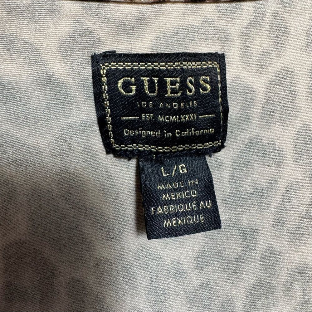Guess GUESS Leopard-Print Cotton Bomber Jacket Size L Size L / US 10 / IT 46 - 7 Thumbnail