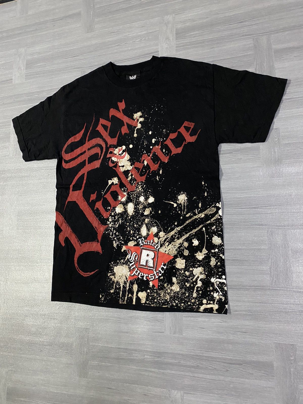 WWE Vintage 00s WWE Edge Sex & Violence T-Shirt Size US M / EU 48-50 / 2 - 2 Thumbnail