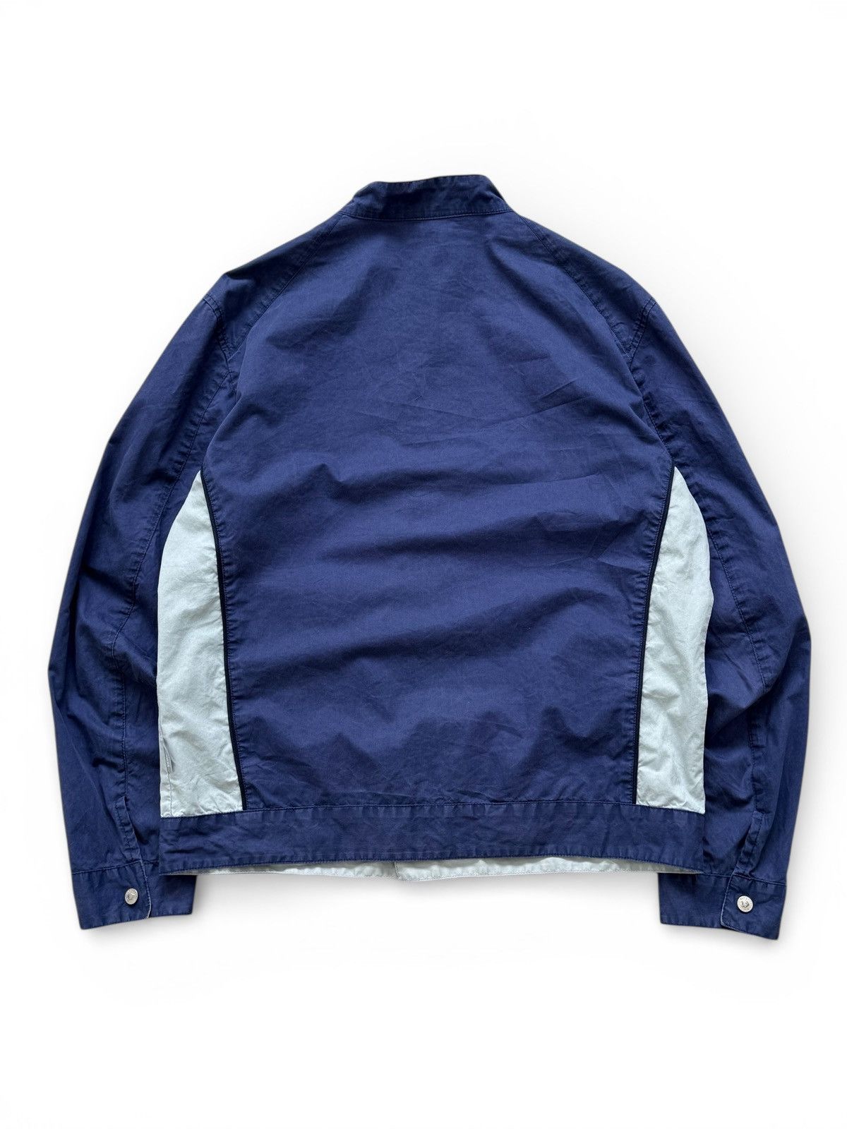 Versace 2000s Versace Blue Cotton Zip Jacket Size US XL / EU 56 / 4 - 9 Thumbnail