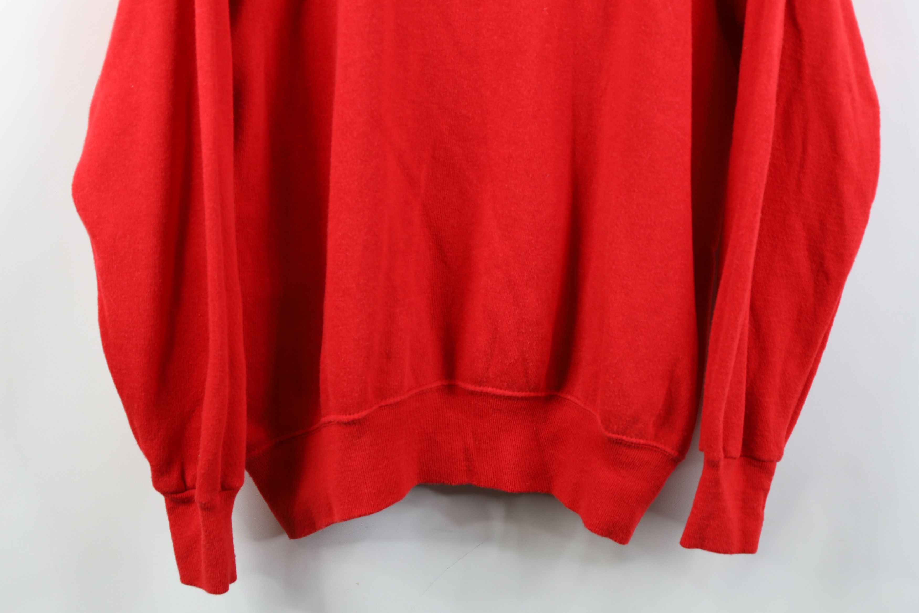 Gap Vintage 80s 90s Gap Blank Raglan Crewneck Sweatshirt Red USA Size XL / US 12-14 / IT 48-50 - 3 Thumbnail