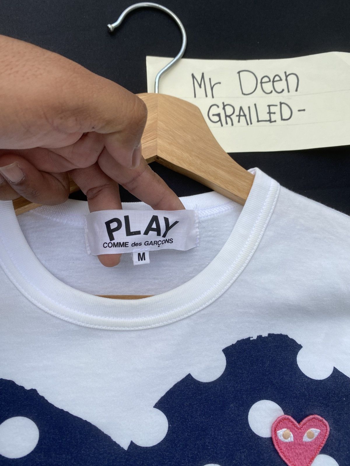 Comme des Garcons Play Comme Des Garcons T Shirt Polka Dot Big Logo Size US S / EU 44-46 / 1 - 9 Thumbnail