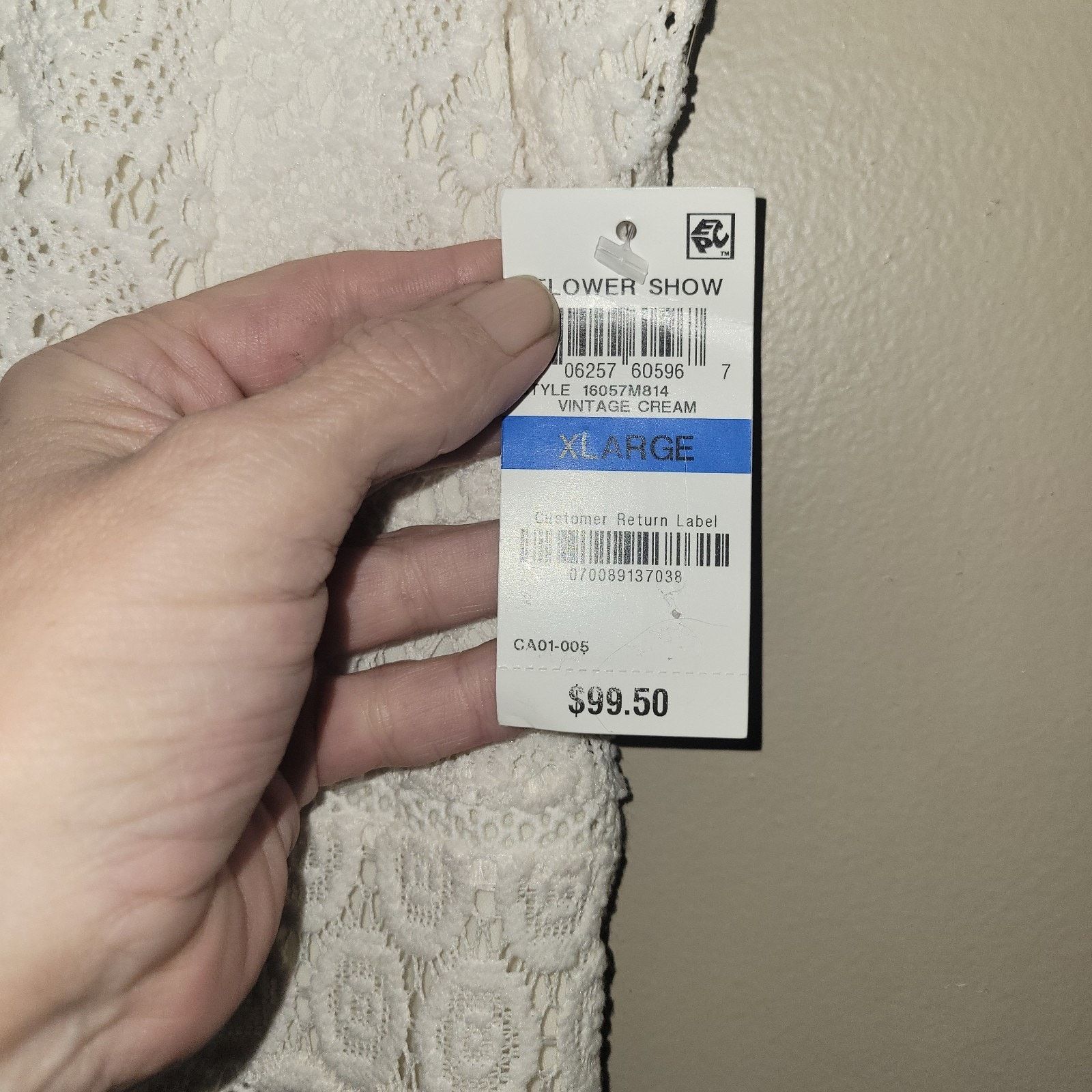 & Other Stories Charter Club Lace Fit & Flare Dress Size XL Vintage Cream Size XL / US 12-14 / IT 48-50 - 6 Thumbnail