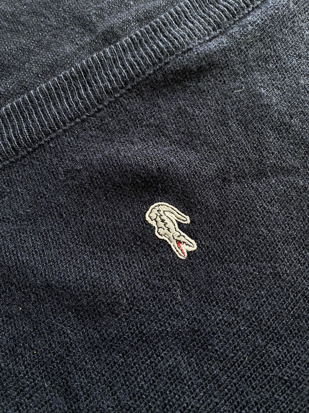 Lacoste Vintage Y2K Lacoste Cardigan Wool Sweater Made in France Size US L / EU 52-54 / 3 - 5 Thumbnail