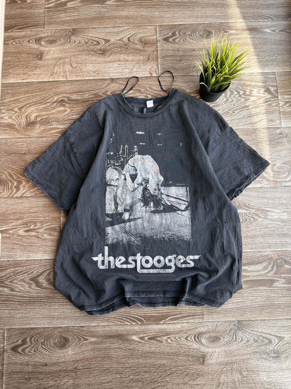 Band Tees 🔥 Vintage 90s The Stooges Iggy Pop T-Shirt Heavy Metal Band Size US L / EU 52-54 / 3 - 1 Thumbnail