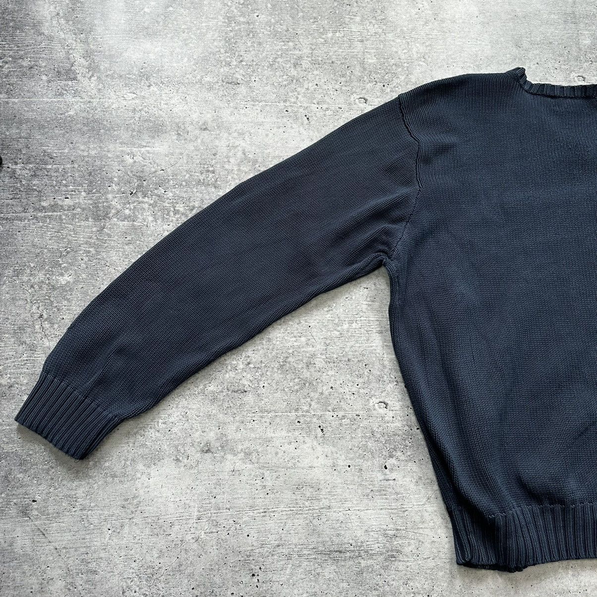 Vintage Vintage Polo Ralph Lauren Knitted Sweater Navy Blue Men’s Size US XL / EU 56 / 4 - 11 Thumbnail
