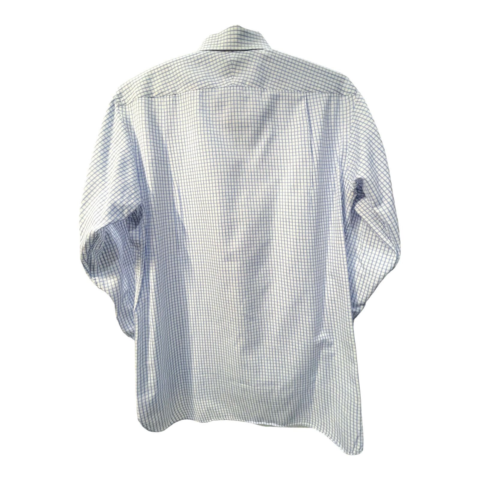 Thomas Pink 🔴 Thomas Pink Button Down Shirt - White/Blue Checked Size US M / EU 48-50 / 2 - 3 Thumbnail