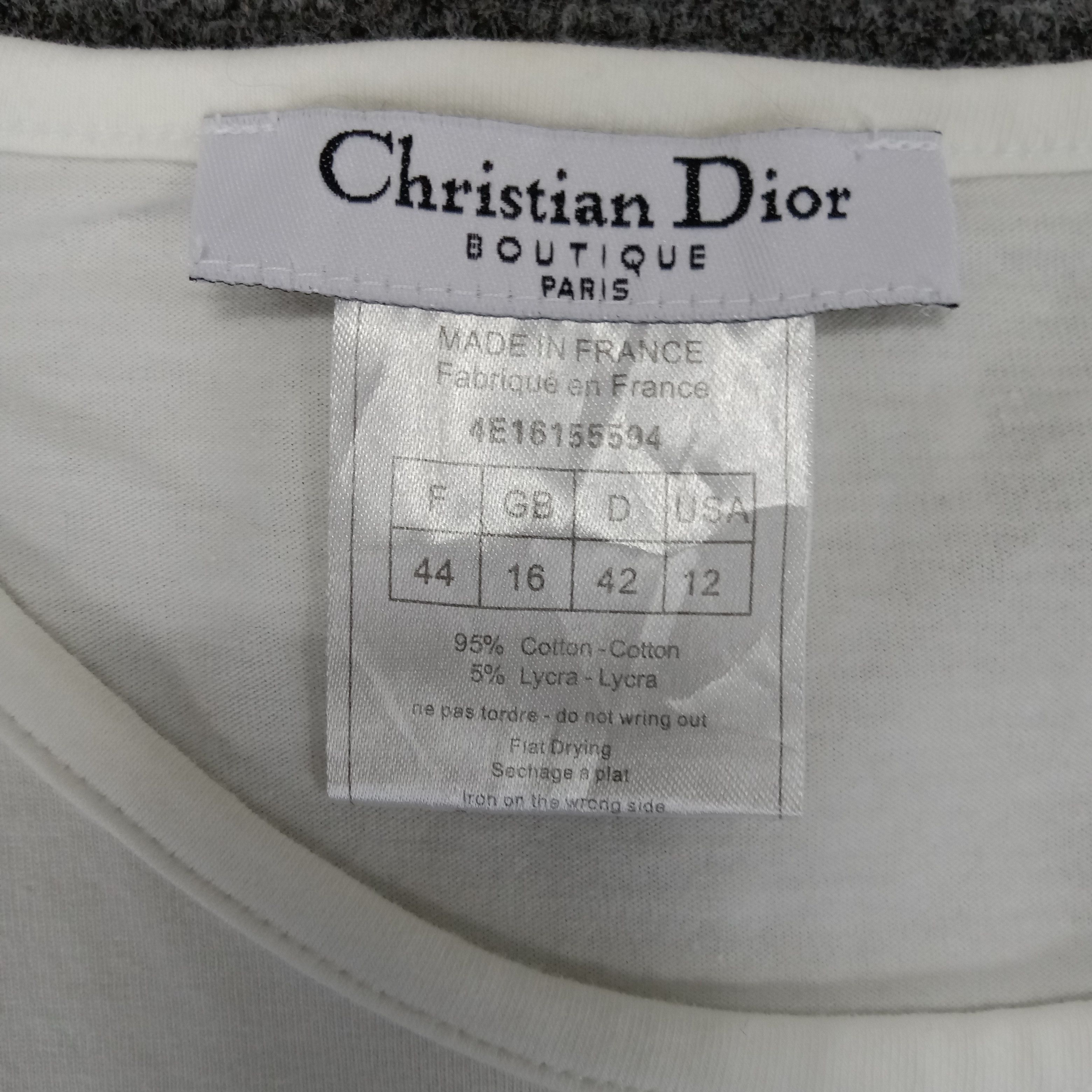 Christian Dior Monsieur × Vintage Christian Dior Italian Brand Center Logo Tshirt Size S / US 4 / IT 40 - 4 Thumbnail