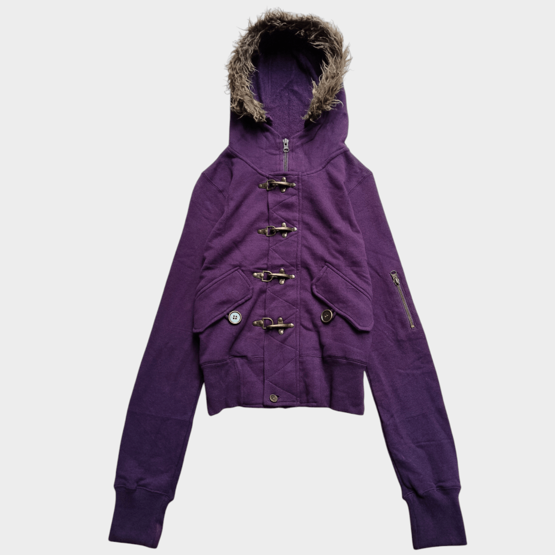 14th Addiction × If Six Was Nine × Le Grande Bleu (L.G.B.) Vence Air force faux fur hoodie Size US M / EU 48-50 / 2 - 1 Thumbnail