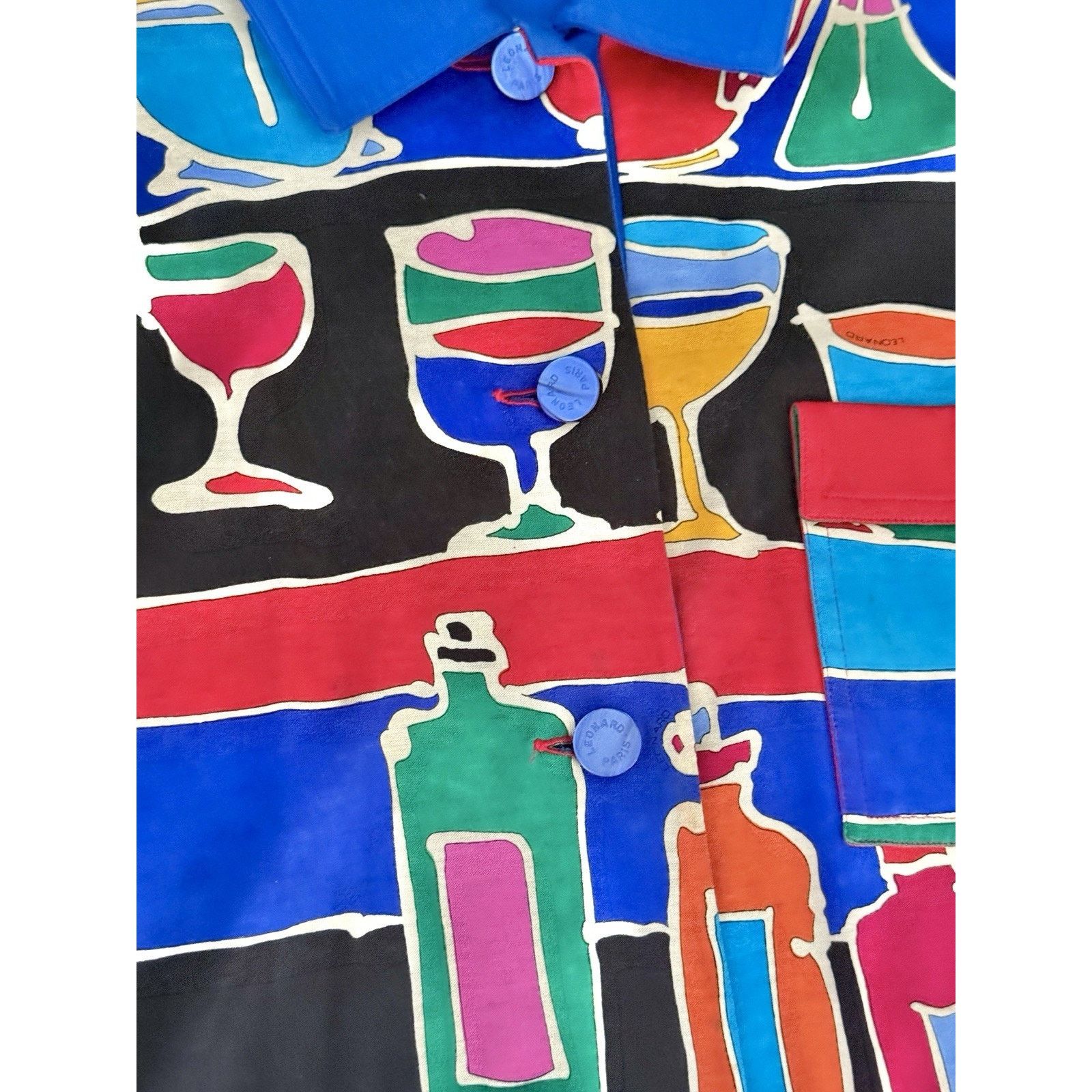 Leonard Paris Vintage LEONARD PARIS 70's 80's Cocktails Dinner DRESS M/L Size L / US 10 / IT 46 - 4 Thumbnail