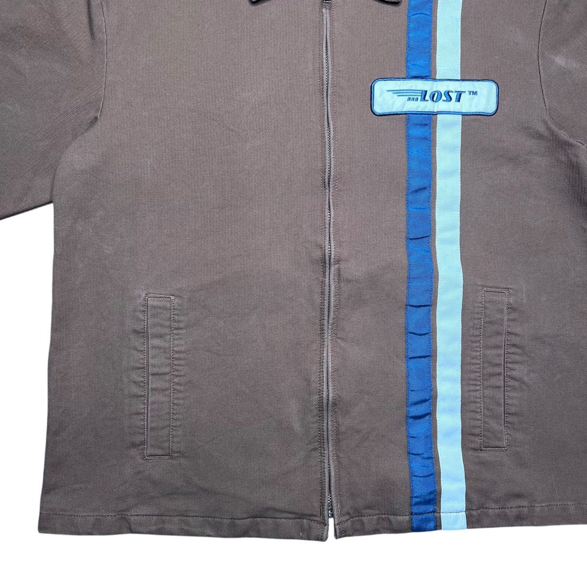 Lost Enterprises Lost Enterprises Zip Up Goodtime Canvas Brown Jacket Sz M Size US M / EU 48-50 / 2 - 10 Thumbnail
