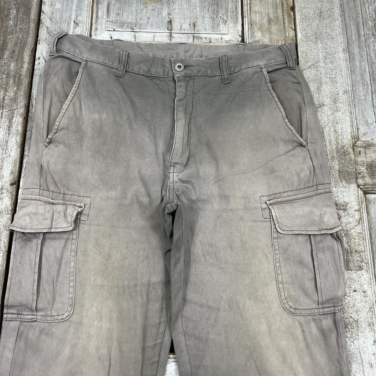 Japanese Brand × Vintage Vintage Japanese Brand Faded Cargo Pant Size US 34 / EU 50 - 5 Thumbnail
