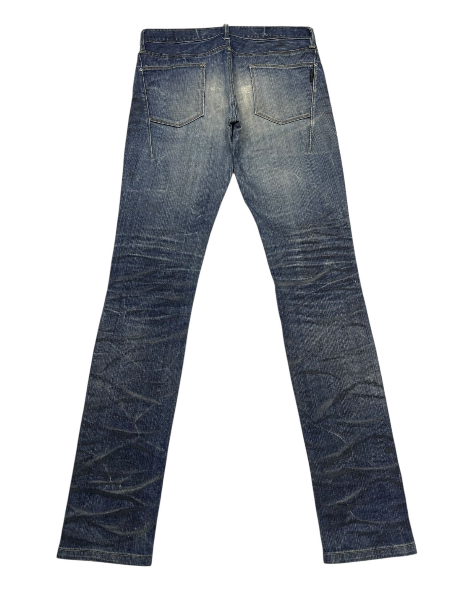 Black Barrett Black Barrett by Neil Barrett Whisker Denim Jeans Size US 32 / EU 48 - 2 Thumbnail