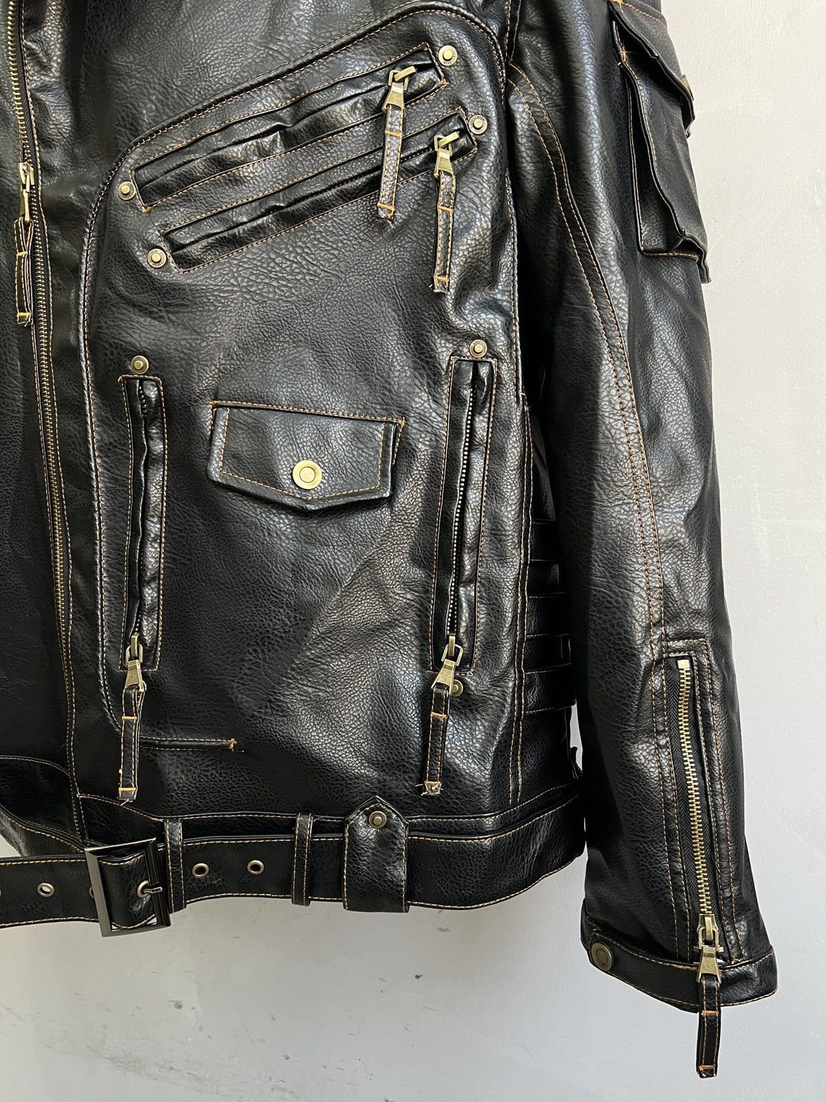 14th Addiction Opium gothic y2k black biker jacket 14th addiction style Size US XL / EU 56 / 4 - 3 Thumbnail