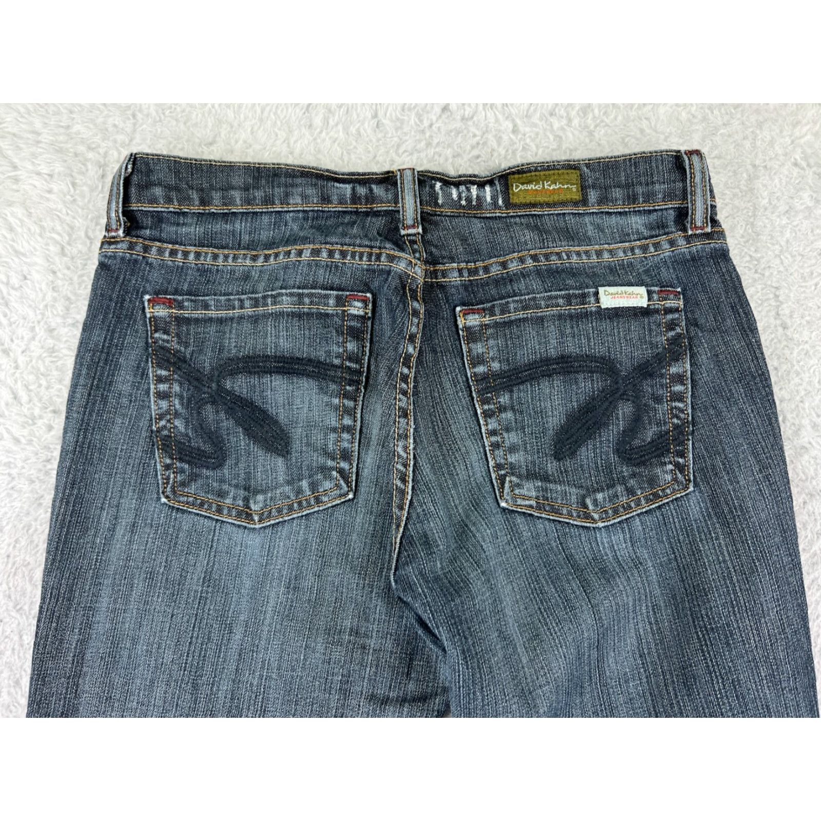 Vintage David Kahn Jeans Women 28 Blue Bootcut Embroidered Made In USA Nikki Size 28" / US 6 / IT 42 - 3 Thumbnail