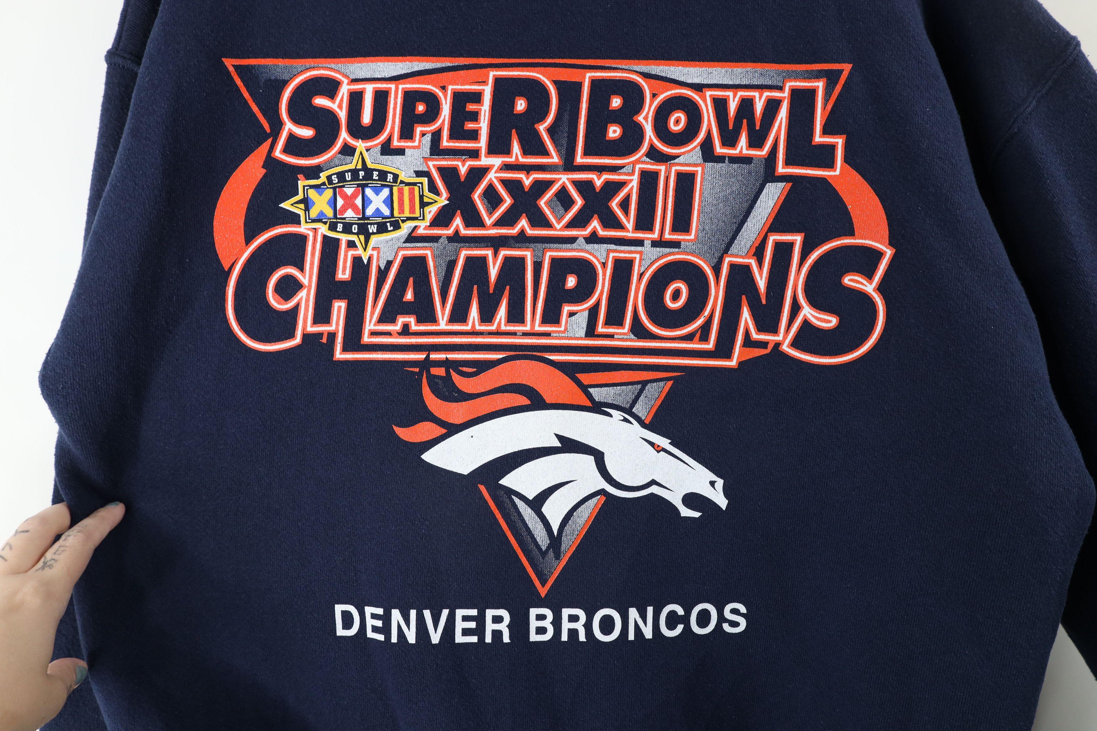Vintage Vintage 90s Super Bowl Champs Denver Broncos Sweatshirt Size US L / EU 52-54 / 3 - 5 Thumbnail