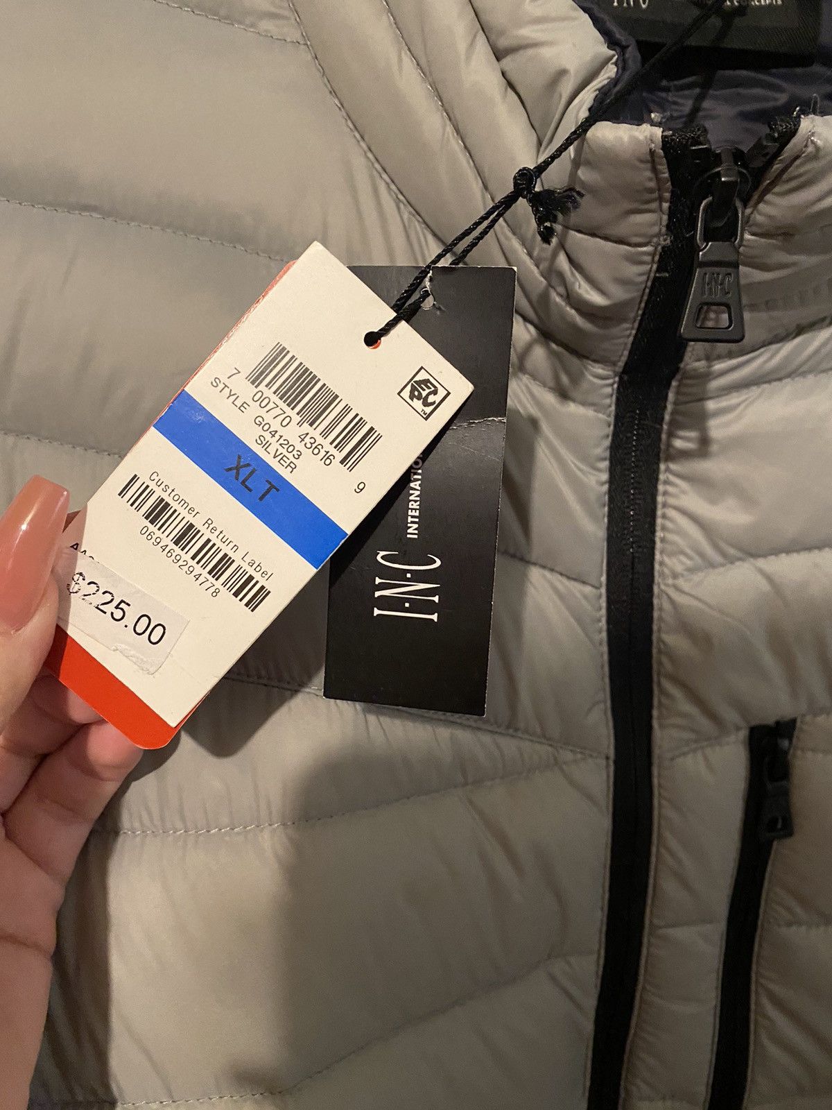 I.N.C I.N.C. International Concepts Men’s Grey Puffer Jacket XLT Size US XL / EU 56 / 4 - 2 Thumbnail