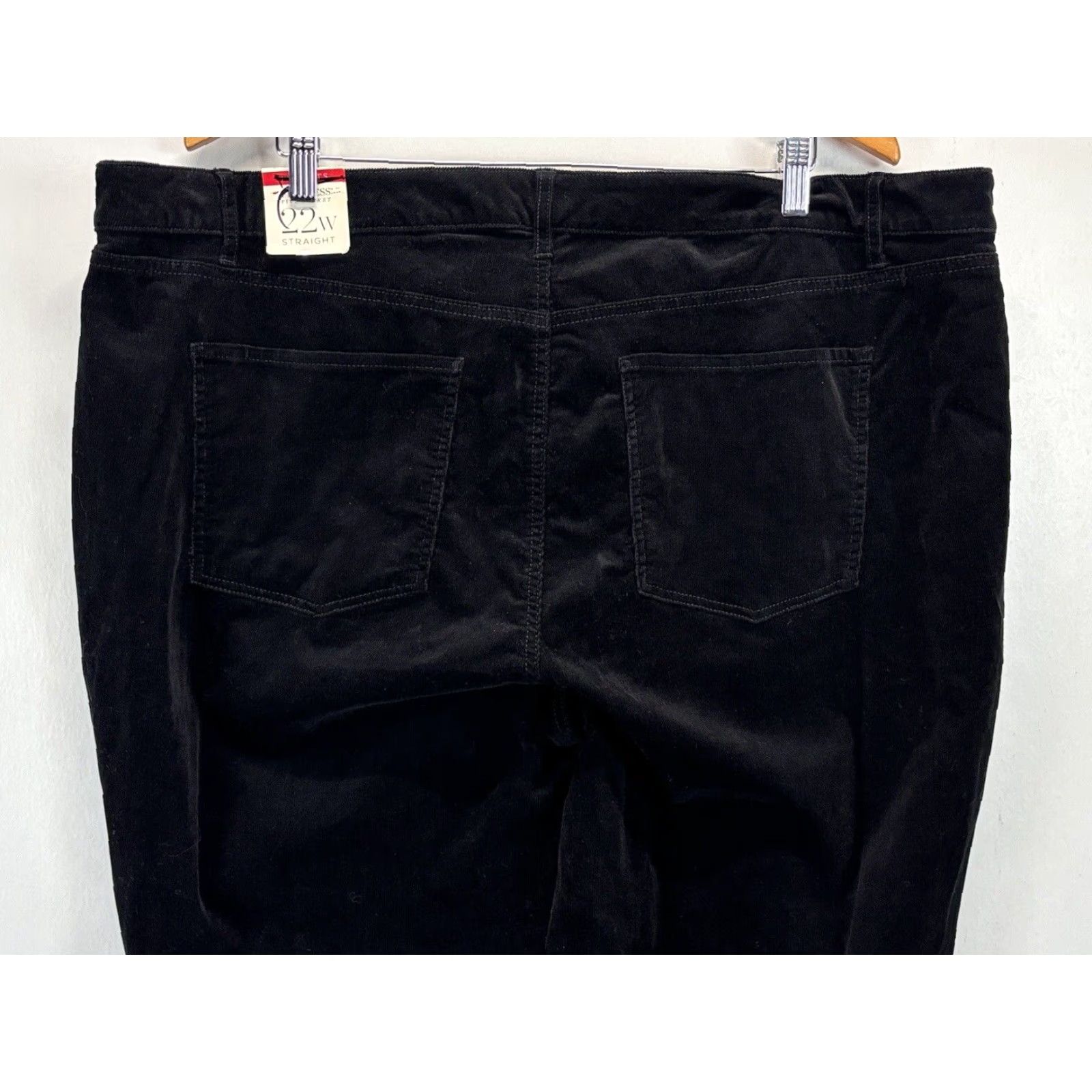 Talbots Talbots 5 Pocket Straight Corduroy Pants 22W Plus Black Women’s Size 40" / US 18 - 4 Thumbnail
