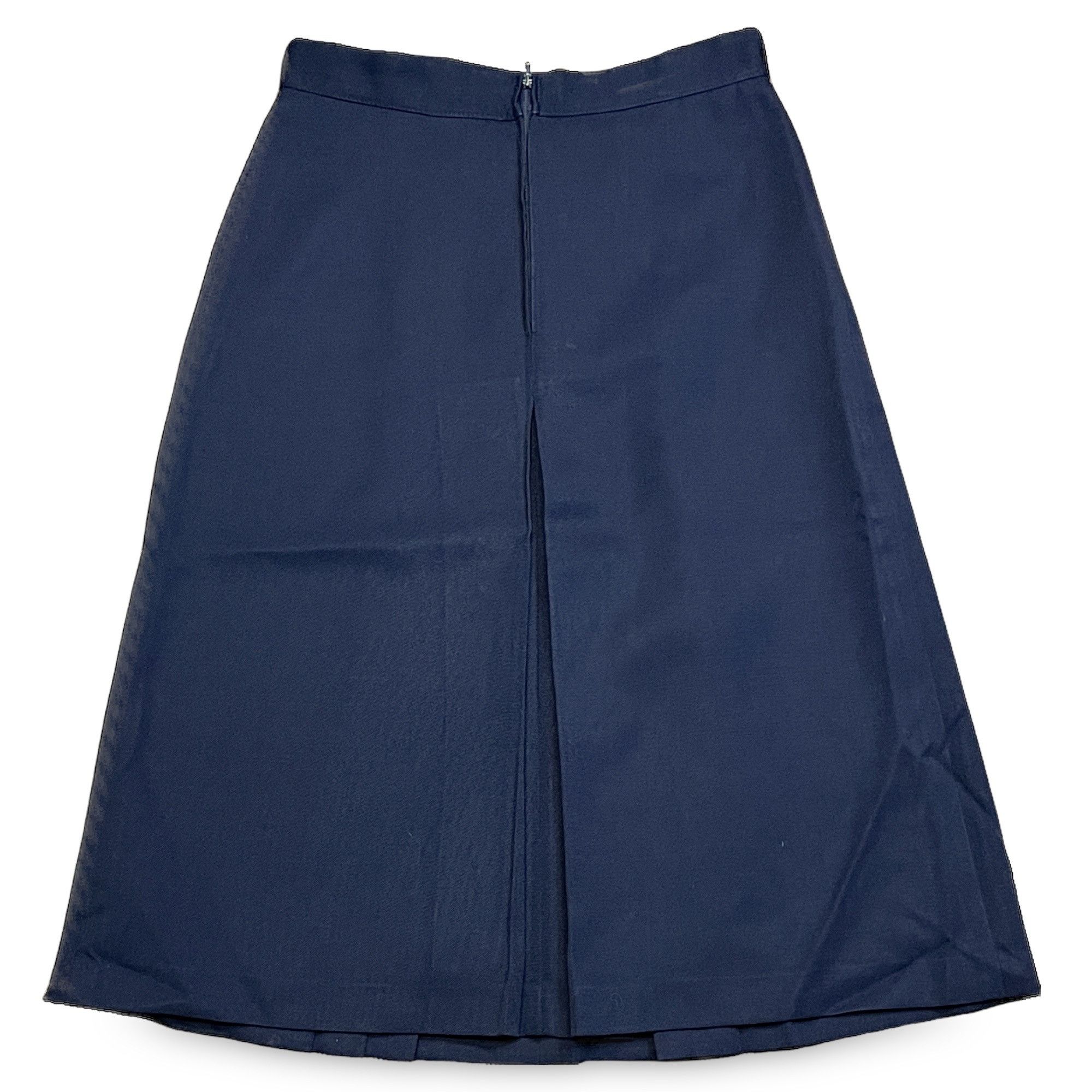 Other Vintage 80s David Mac G Paris Navy Mid Skirt Size 28" / US 6 / IT 42 - 2 Thumbnail