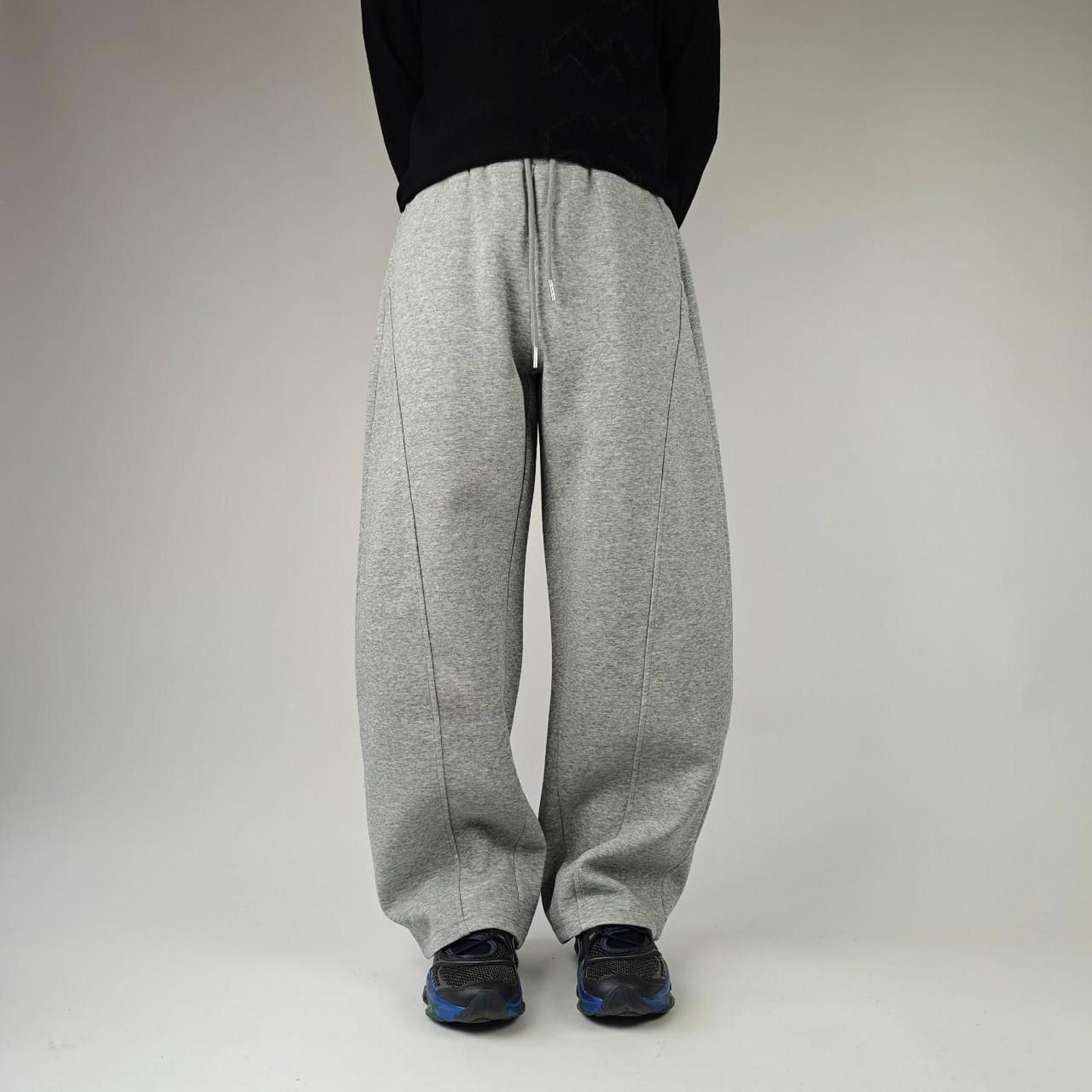 Other Grey Curve Wide Leg Joggers Size US 32 / EU 48 - 1 Thumbnail