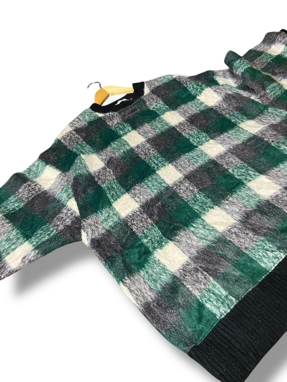 Designer × Japanese Brand × Vintage INGNI Japanese Brand Checkered Rib Tunic Sweater (132) Size US M / EU 48-50 / 2 - 4 Thumbnail