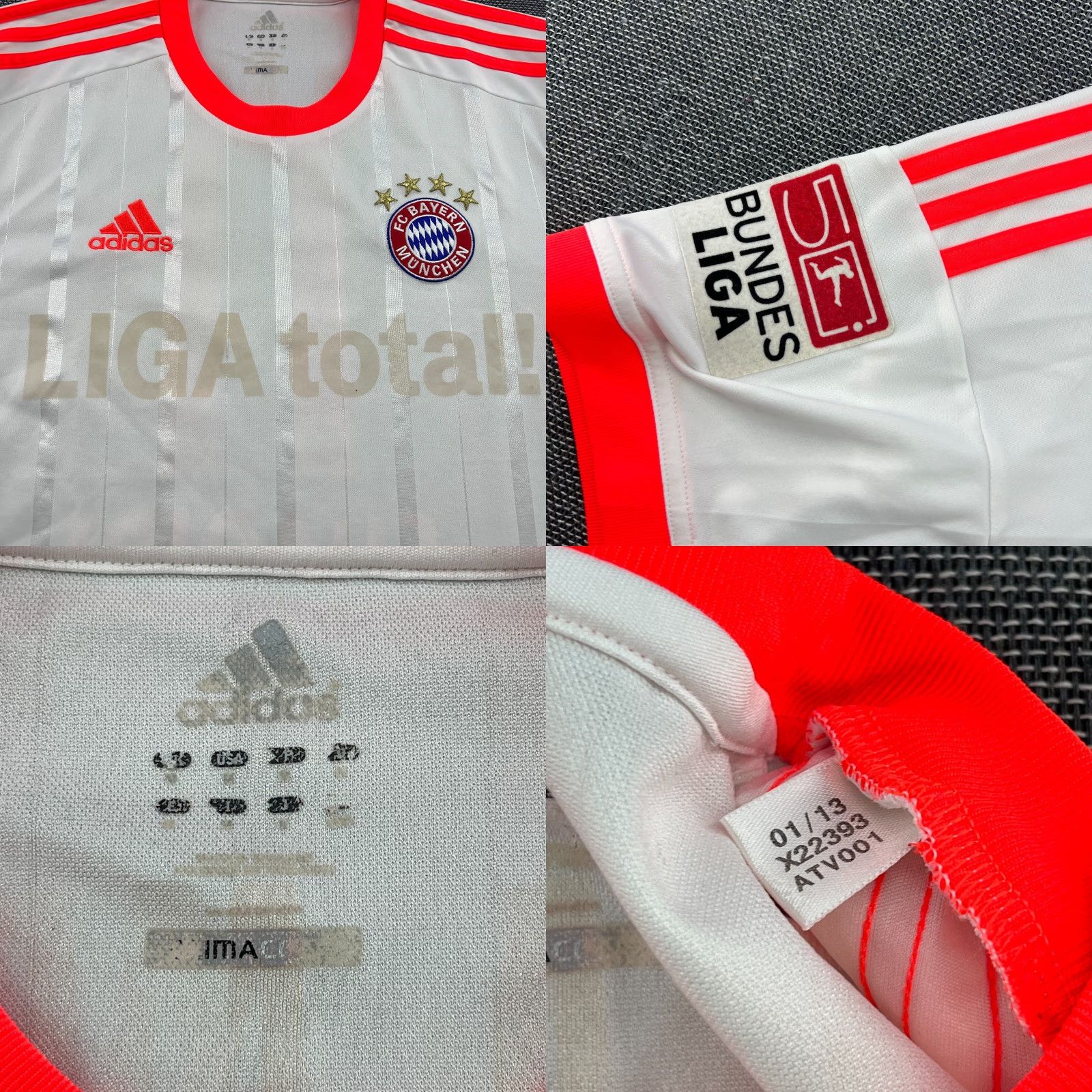 Adidas adidas Bayern Munich 2012 2013 Away Shaqiri Football Jersey Mens M White Soccer Shirt Jersey Mens Size US M / EU 48-50 / 2 - 8 Thumbnail